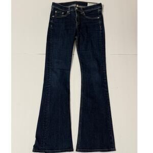 Rag & Bone High Rise Bell Jeans, Dark Wash, Size 28